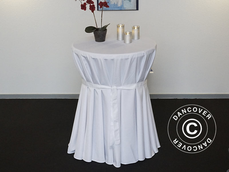 Duk Ø80x110cm, Hvit