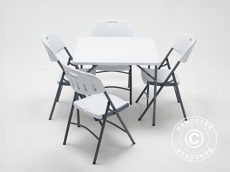 Bankettbord 86x86x73cm, Hvitt (1 stk.)