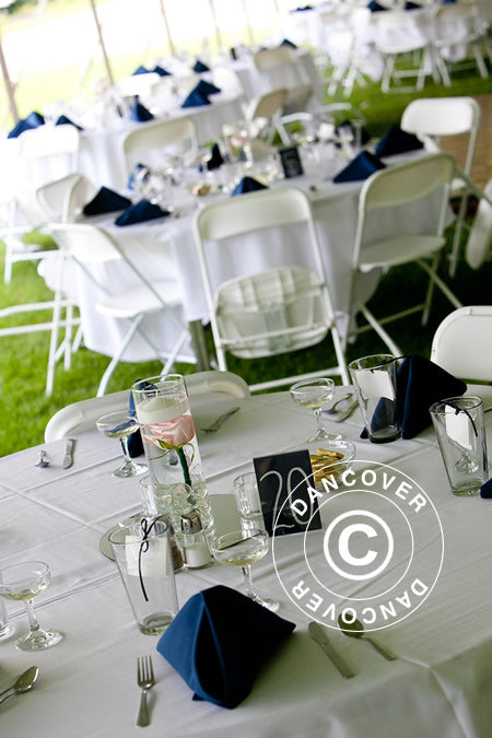 Rundt bankettbord PRO Ø116cm, Lysegrått (1 stk.)