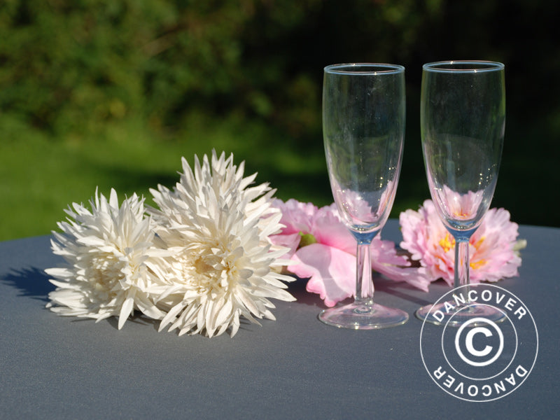 Stretch bord dekke Ø80x110cm, Grå