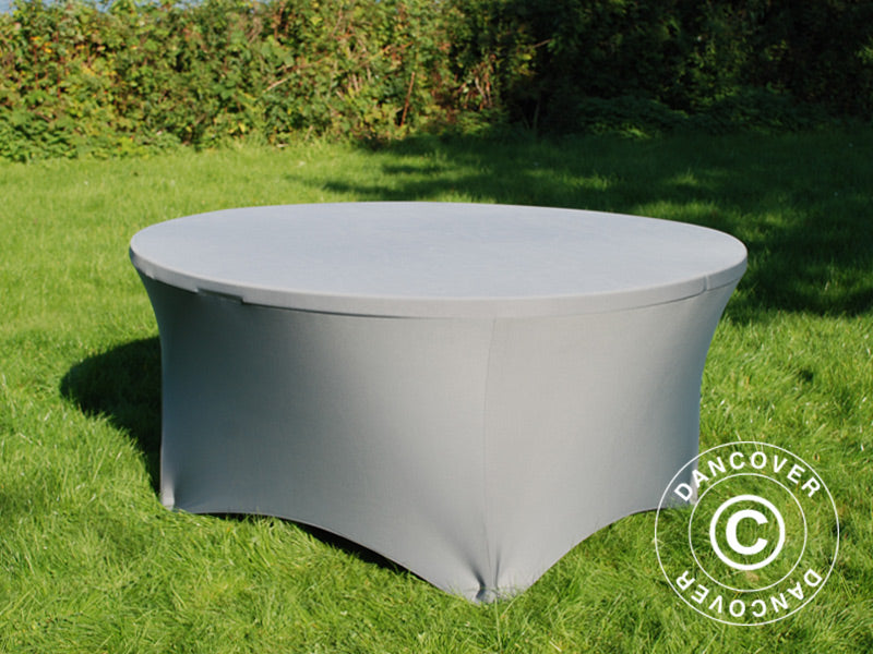 Stretch bord dekke &Oslash;152x74cm, Gr&aring;