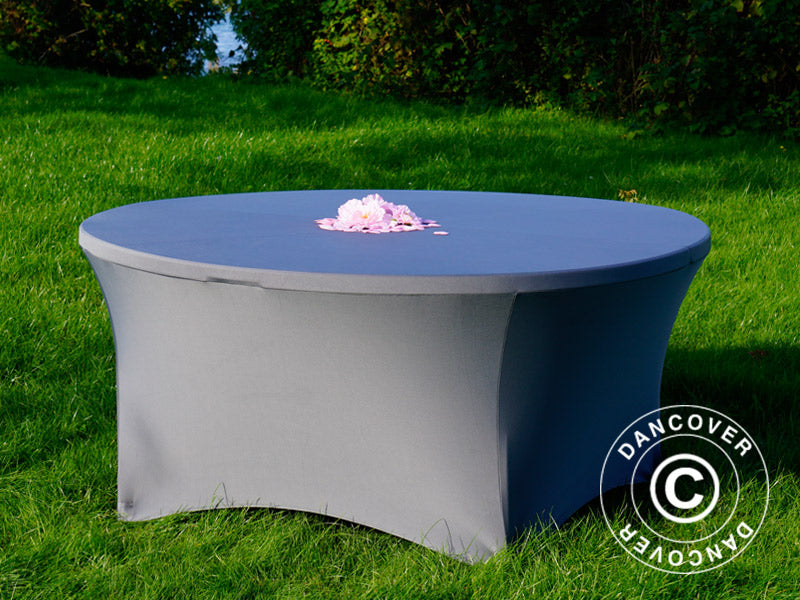 Stretch bord dekke &Oslash;152x74cm, Gr&aring;