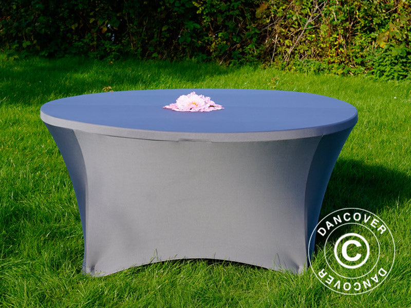 Stretch bord dekke &Oslash;152x74cm, Gr&aring;