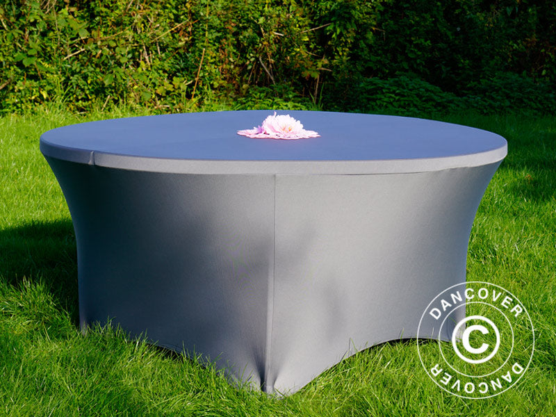 Stretch bord dekke &Oslash;152x74cm, Gr&aring;