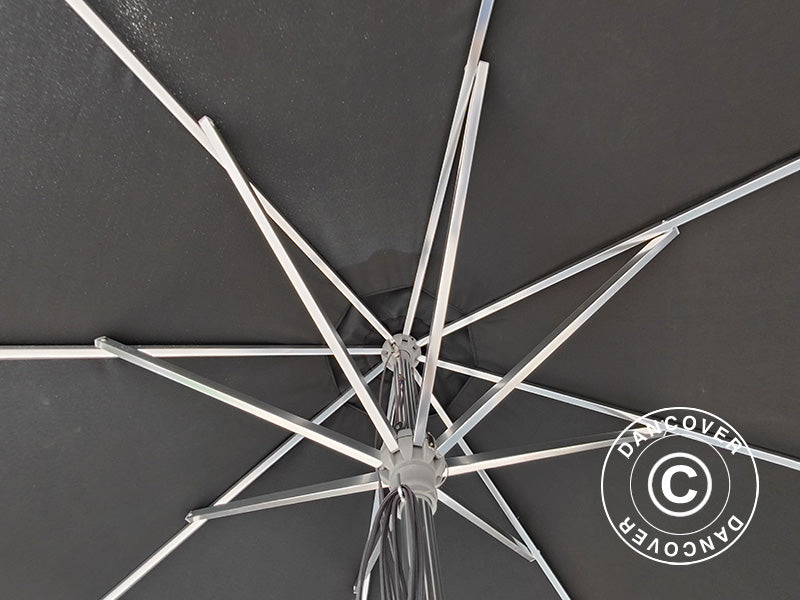 Parasoll Bermuda, Ø3,5m, Svart