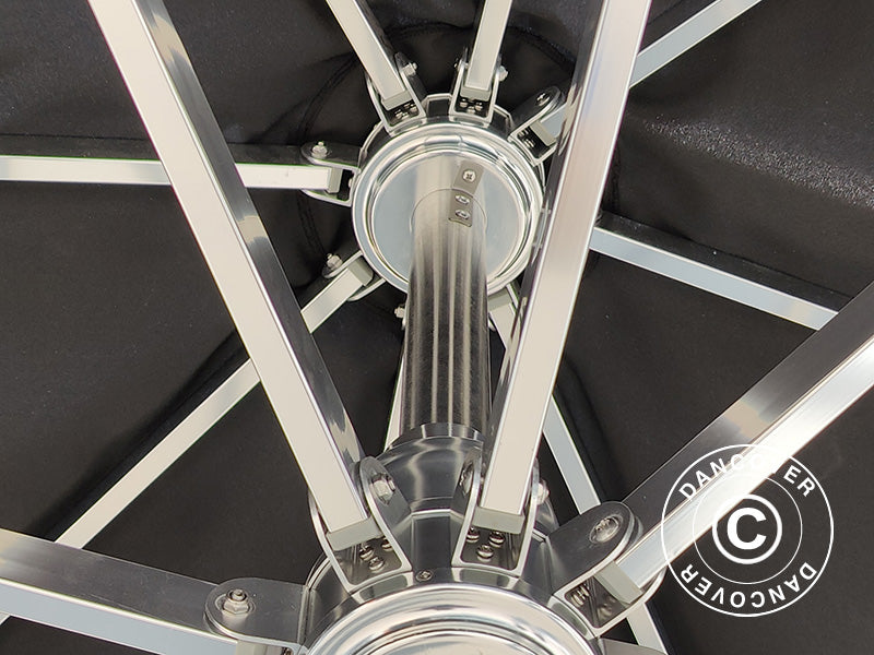 Hengeparasoll Havana, 3,5x3,5m, Svart