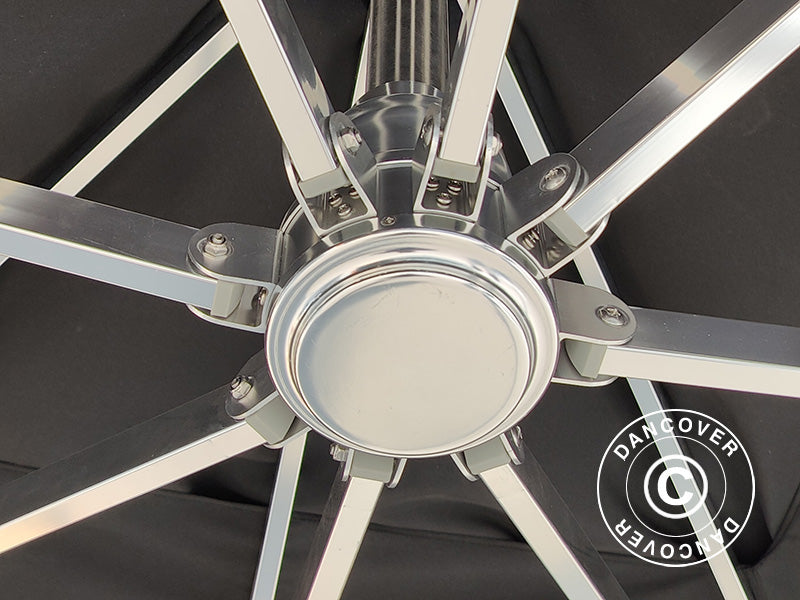 Hengeparasoll Antigua, 3x4m, Svart