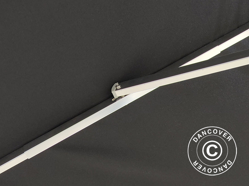 Hengeparasoll Antigua, 3x4m, Svart