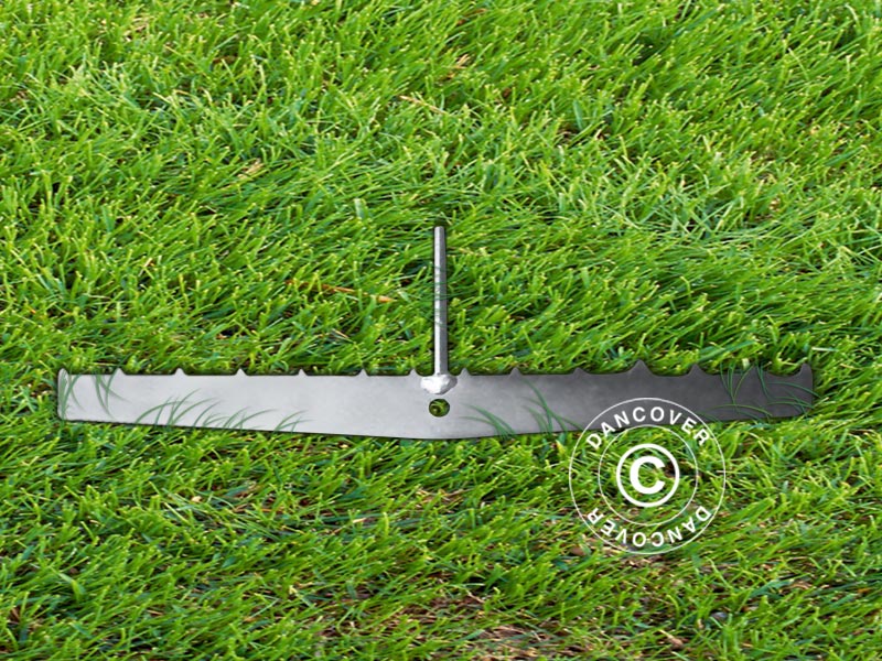 Parasoll base for tre terrasse, Sølv