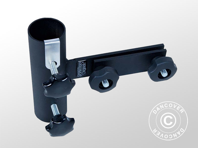 Vertikal parasollbrakett til balkongrekkverk, Svart