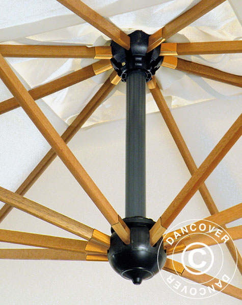 Hengeparasoll Palladio Braccio med kappe, 3,5x3,5m, Linfarget