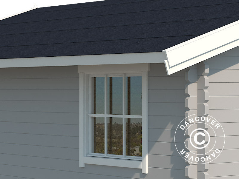 Garasje i tre, Rauma, 3,8x5,4x2,74m, 40mm, Lysegrå