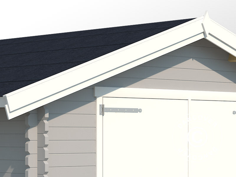 Garasje i tre, Rauma, 3,8x5,4x2,74m, 40mm, Lysegrå