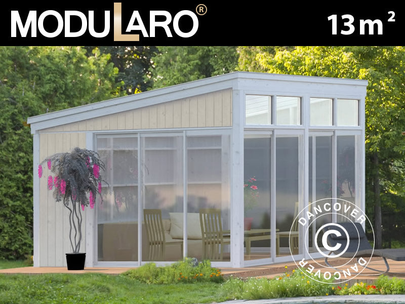 Hytte i tre 4,17x3,56x2,82m, 13m&sup2;, naturlig