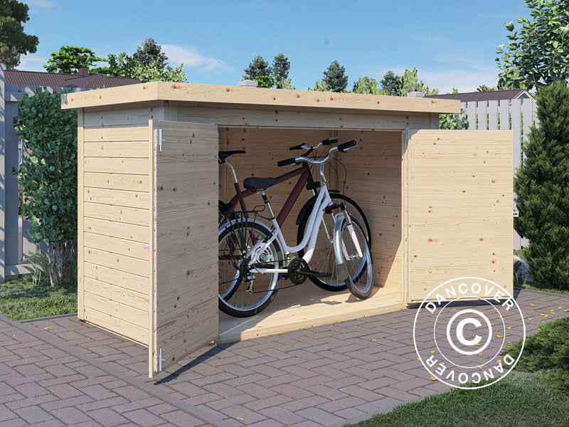 Redskapsbod Bertilo Wallstore Velo, 2,06x1,02x1,35m, 2,1m&sup2;, Naturlig