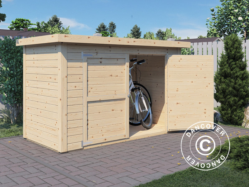 Redskapsbod Bertilo Wallstore Velo, 2,06x1,02x1,35m, 2,1m&sup2;, Naturlig