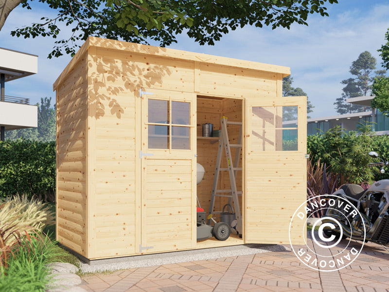 Redskapsbod i tre, Bertilo Alster 2, 2,44x1,21x2,11m, 2,96m²