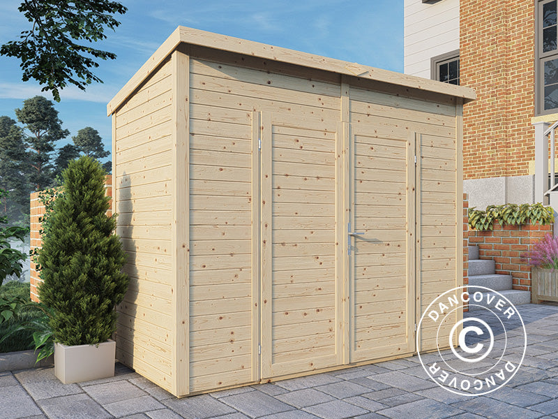 Redskapsbod i tre, Bertilo Timmo 2, 2,44x1,21x2,11m, 2,95m²