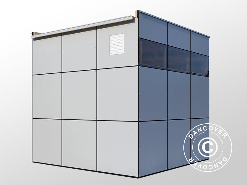 Redskapsbod i tre, Bertilo HPL 1, 2,3x2,28x2,3m,&nbsp;5,24m²,&nbsp;Antrasitt/Grå