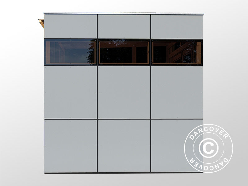 Redskapsbod i tre, Bertilo HPL 1, 2,3x2,28x2,3m,&nbsp;5,24m²,&nbsp;Antrasitt/Grå