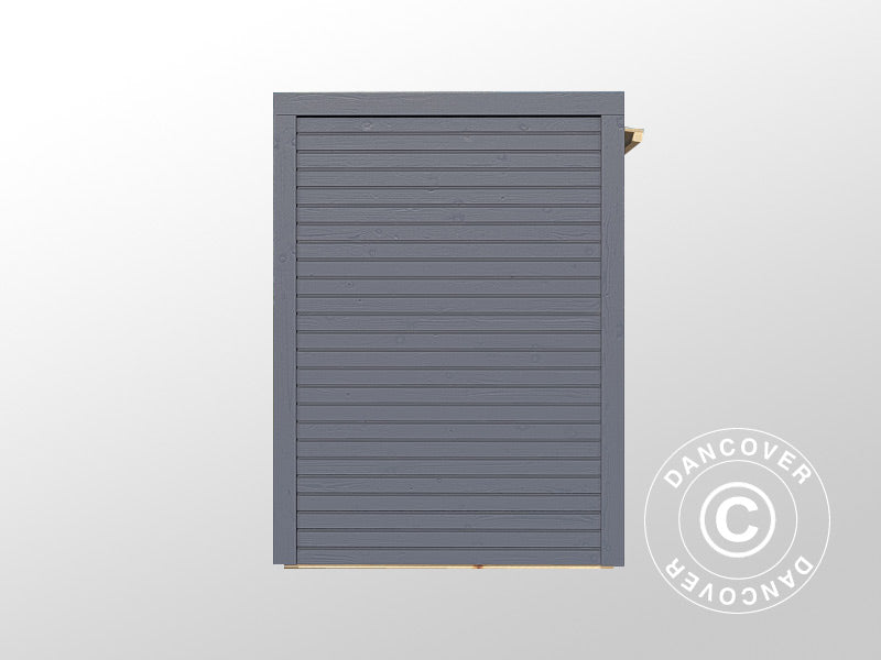 Sykkelskur i tre, Bertilo Box Bike, 2,07x1,03x1,43m, 2,1m², Antrasitt