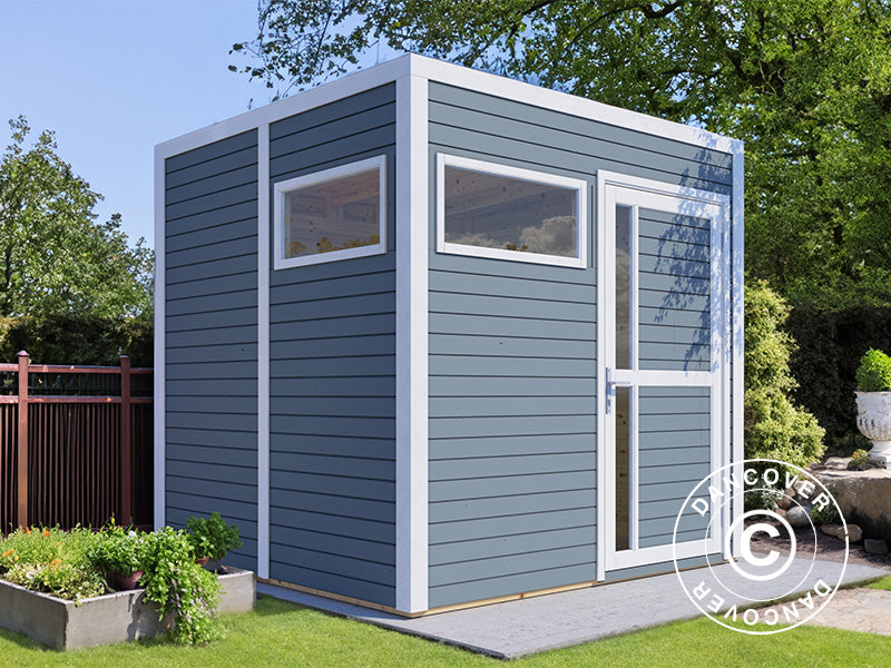 Wooden shed, Bertilo Cubus 2, 2.26x2.34x2.32 m,&nbsp;5,3m²,&nbsp;Grey