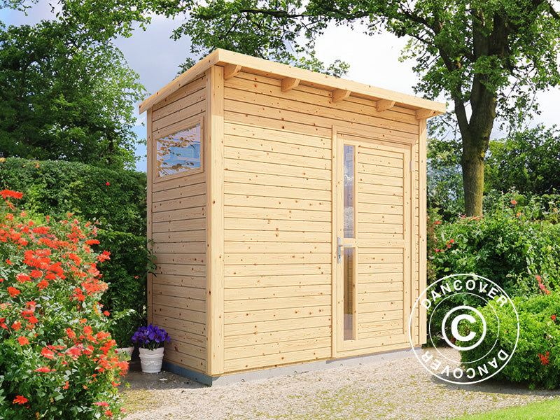 Wooden shed, Bertilo Pentus 1, 2.34x1.15x2.33 m,&nbsp;2,55m²,&nbsp;Natural