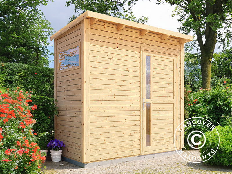 Wooden shed, Bertilo Pentus 1, 2.34x1.15x2.33 m,&nbsp;2,55m²,&nbsp;Natural