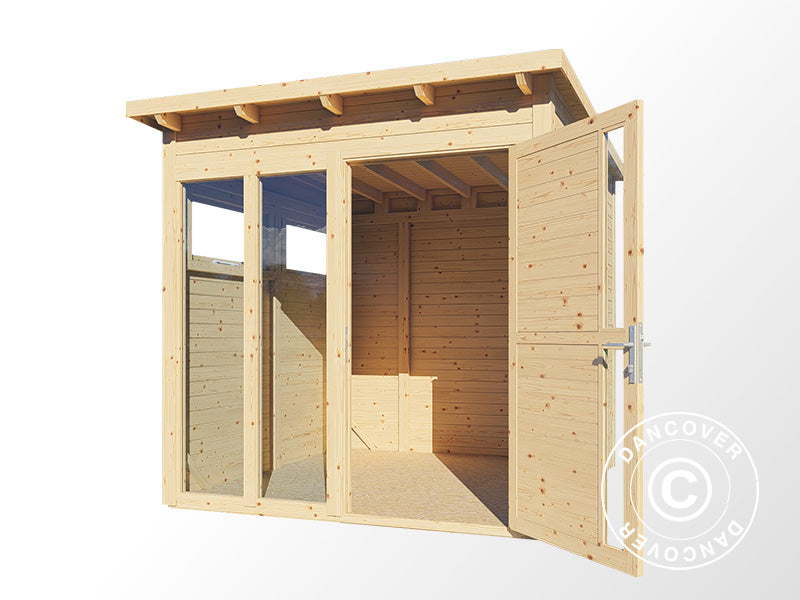 Wooden cabin, Bertilo Pentus 2O, 2.26x2.34x2.33 m, Natural