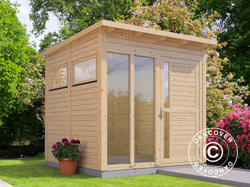 Wooden cabin, Bertilo Pentus 2O, 2.26x2.34x2.33 m, Natural