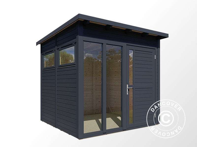 Wooden cabin, Bertilo Pentus 2O, 2.26x2.34x2.33 m, Anthracite