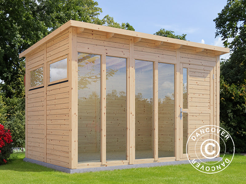 Wooden cabin, Bertilo Pentus 3O, 3.37x2.34x2.33 m, Natural