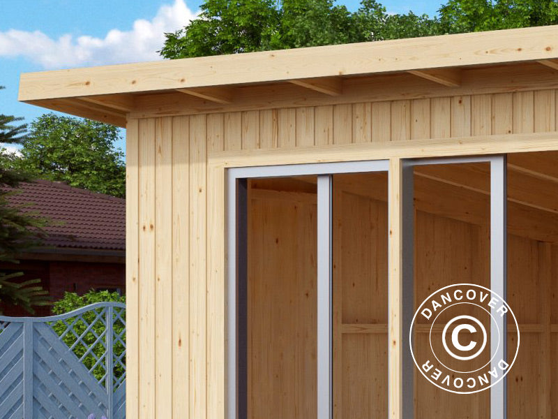 Hytte i tre, Luzern, 4,36x3,37x2,59m, 14,7m&sup2;, Naturlig