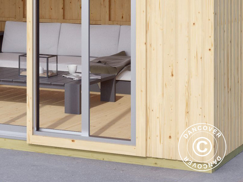 Hytte i tre, Luzern, 4,36x3,37x2,59m, 14,7m&sup2;, Naturlig