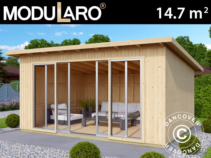 Hytte i tre, Luzern, 4,36x3,37x2,59m, 14,7m&sup2;, Naturlig